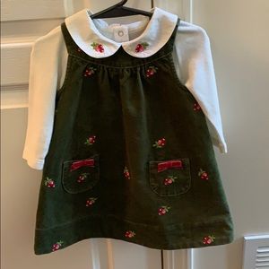 Like new!  Gymboree infant jumper dress set outfit
